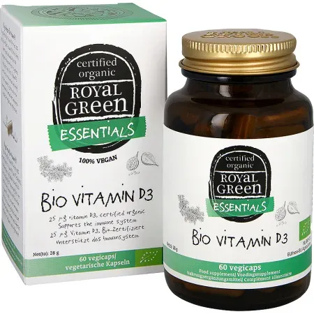 Royal Green Bio Vitamin D3 25mcg 60 Vegetarische Kapseln