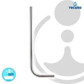tecuro Spülrohr Ø 28 mm für WC-Druckspüler Messing verchromt