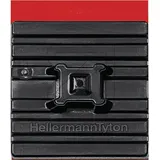 Hellermann Flexibler Klebesockel, 28x28mm schwarz 151-02659 10 Stk.