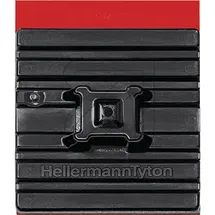 Hellermann Flexibler Klebesockel, 28x28mm schwarz 151-02659 10 Stk.