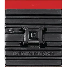 Hellermann Flexibler Klebesockel, 28x28mm schwarz 151-02659 10 Stk.