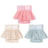 CuteBone 3 Stück Wiederverwendbare Hundewindeln, Hochsaugfähige, waschbare und umweltfreundliche Damenbinden Hundekleider Röcke für weibliche Haustiere QBD14S-DE