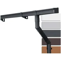 Inefa Dachrinnen Set Gartenhaus, NW 68 PVC