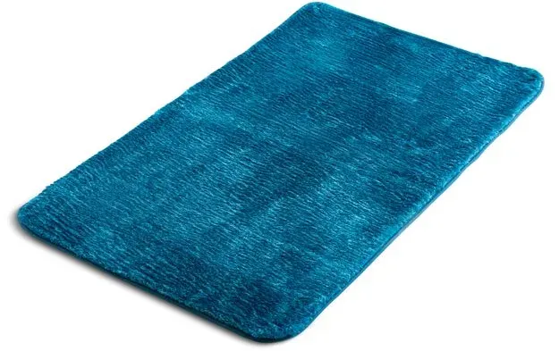 Betten Duscher Badteppich Splash 60 x 100 cm Polyester Blau, Grün Petrol