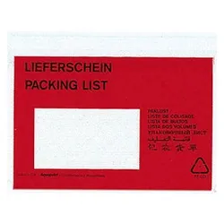 VP Lieferscheintaschen Kunststoff DIN C6 250 St.