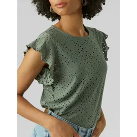 Vero Moda Vmtassa Sl Frill Top Noos Grün L