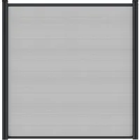 Tetzner & Jentzsch WPC Steckzaun 175 x 172 cm Smoke White