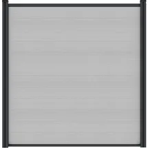 Tetzner & Jentzsch WPC Steckzaun 175 x 172 cm Smoke White