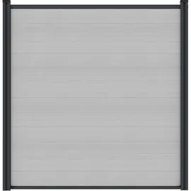 Tetzner & Jentzsch WPC Steckzaun 175 x 172 cm Smoke White