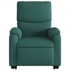 vidaXL Relaxsessel mit Aufstehhilfe Stoff 94,5 x 100 x 0 cm Dunkelgrün mit Rollen