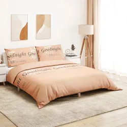 Bettwäsche-Set 200x220 cm aus Baumwolle in Rosa