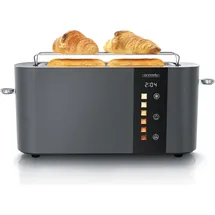 Arendo Langschlitz-Toaster Grau