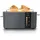 Arendo Langschlitz-Toaster Grau