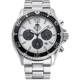 Orient Mako Chronograph Solar Edelstahl 48,3 mm RA-TX0203S10B