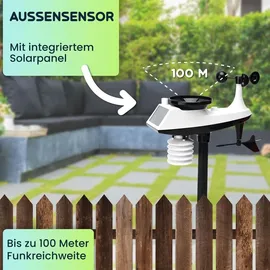 casativo Profi Funk-Wetterstation Solar 100m