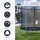 Homcom Trampolin 244 cm inkl. Sicherheitsnetz blau/schwarz