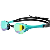 Arena Cobra Ultra Swipe Mirror Unisex Race Schwimmbrille für Erwachsene, Taucherbrille mit Gebogenen Spiegelgläsern, Anti-Beschlag, UV-Schutz, 5 Austauschbare Nasenstege