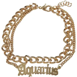 URBAN CLASSICS Zodiac Golden Anklet - Goldfarben