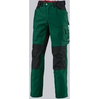 BP Workwear 1789-555-74 Arbeitshose - Gummizug im Rücken - Bundfalten - Normale Passform - Größe: 60n - Farbe: mittelgrün/schwarz