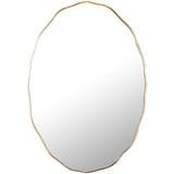 Riess Ambiente Eleganter Wandspiegel ELEGANCIA 100cm Gold ovales Design Spiegel Badspiegel Flurspiegel
