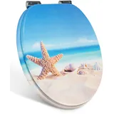 Xonic Design WC-Sitz - Premium Klo-Deckel - Toilettensitz mit Absenkautomatik - hochwertige Klobrille mit Motiv - MDF108