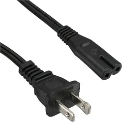 InLine® Netzkabel, Netzstecker USA auf Euro 8 C7 Stecker, 1,8m