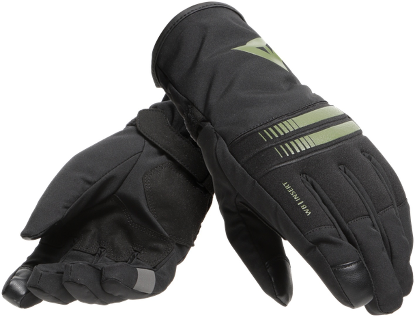 Dainese Plaza 3 D-Dry Ladies Motorcycle Gloves Dames motorfiets handschoenen, zwart-groen, M Voorvrouw