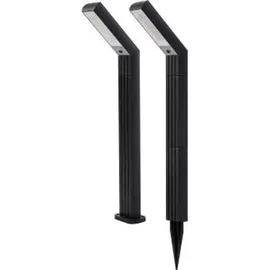 ChiliTec Wegeleuchte Kunststoff 78 cm inkl. Dämmerungssensor schwarz