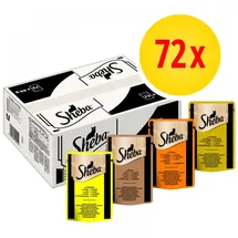 Sheba Selection in Sauce Huhn/Truthahn/Ente/Geflügel 72 x 85 g