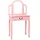 vidaXL Schminktisch mit Hocker Rosa 65x36x128 cm Paulownia-Holz MDF
