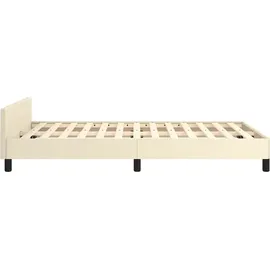vidaXL Bettgestell 120 x 200 cm Weiß