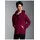 TRIGEMA Sweatjacke "TRIGEMA Sweatjacke mit Kapuze", Herren, Gr. M, rot (chianti, melange), 70% Baumwolle, 30% Polyester, Basic, Sweatjacken