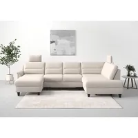 sit&more Wohnlandschaft SIT & MORE "Farö U-Form", grau (elephant), B:325cm H:90cm T:187cm, Sofas, Wohnlandschaft, inklusive Federkern, wahlweise mit Bettfunktion und Bettkasten