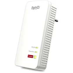 AVM FRITZ!Powerline 1240 AX WLAN Einzeladapter Stabile Verbindung über die Stromleitung, bis zu 1.200 MBit/s, 2x Gigabit LAN