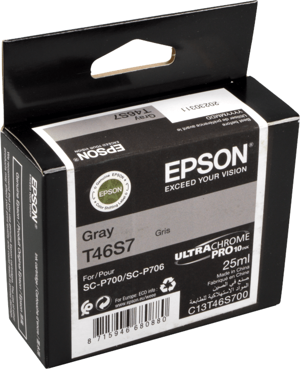 Preisvergleich Produktbild Epson Tinte C13T46S700  T46S7  gray