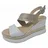 Nero Giardini Keilsandalette Damen Weiß/Gold 40