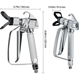 Vevor Airless-Farbspritzpistole 3600 PSI mit Schlauch-Set und Verlängerungsstange