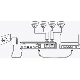 Reolink NVS8-5MB4 - RLK8-410B4-5MP PoE Sicherheitskamera-Set