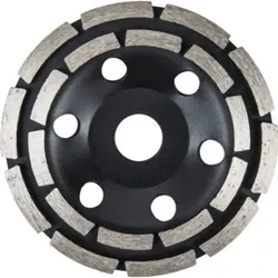 STIER Diamant-Schleiftopf doppelt Ø125mm Bohrung 22,23 mm Beton, Diamantschleifteller