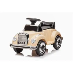 Kinder Mercedes-Benz 300 S Oldimer Rutschauto Rutscher Car Babyauto Beige