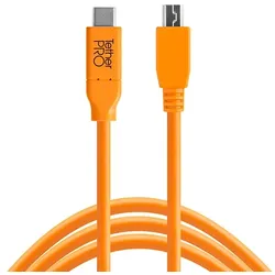 Tether Tools CUC2415-ORG USB Kabel 4,6 m USB 2.0 USB C Mini-USB B Orange