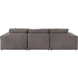 OTTO home RAUM.ID Ecksofa Florid L-Form", 280x75x162 cm Struktur Ottomane links grau/taupe