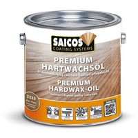 SAICOS Premium Hartwachs Öl für Holz Kork Treppen Arbeitsplatten Pur 2,5L
