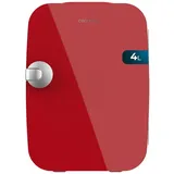 Cecotec Mini-Kühlschrank Bolero MiniCooling 4L Río Red, Betrieb mit 12V-220V, Kompatibel mit Auto und Wohnwagen, Kühl- und Heizfunktion, Temperaturbereich 5-65o, Einfacher Transport.