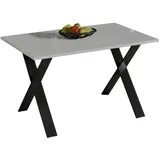 Endo-Moebel Esstisch, Weiß Hochglanz, Holzwerkstoff, Rechteckig,Rechteckig, 80x75x130 cm, Esszimmer, Tische, Esstische
