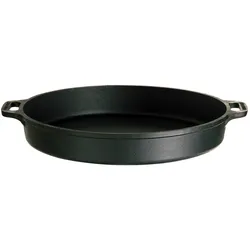 Robuste Gusseisen-Pfanne, schwarz, für alle Herdarten inkl. Induktion, ideal zum Braten und Grillen Ø 40 cm