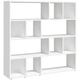 vidaXL Bücherregal/Raumteiler Weiß 105x24x102 cm