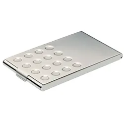 Durable Visitenkarten-Box Business Card Box für 15 Karten metallic silber Packung mit 25 Stück