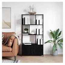 vidaXL Bücherregal 80 x 30 x 155,5 cm Schwarz