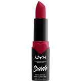 NYX Professional Makeup Wedding Suede Matte Lipstick Lippenstift Nr. 9 - Spicy 3.5 g Dunkelrot